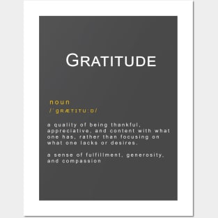 Motivational Word: Gratitude Posters and Art